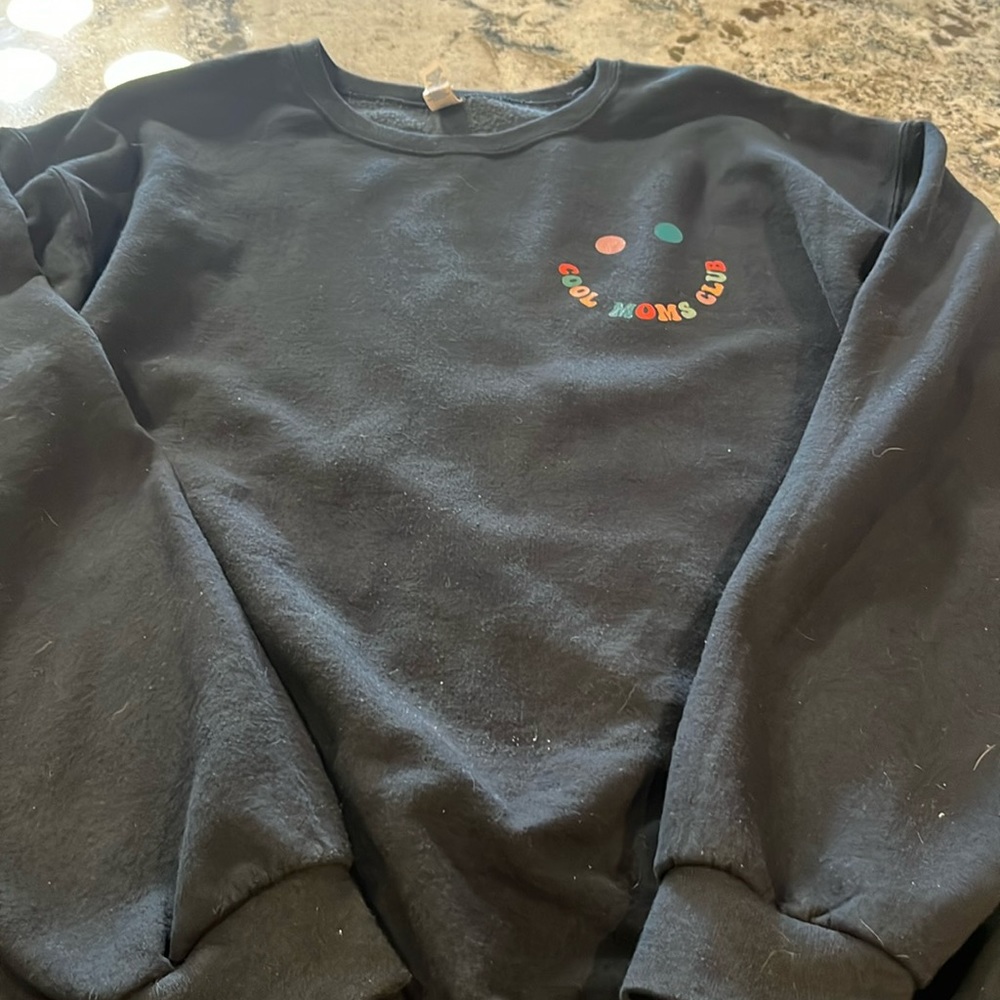 Cool Moms Club Black Long Sleeve Tee